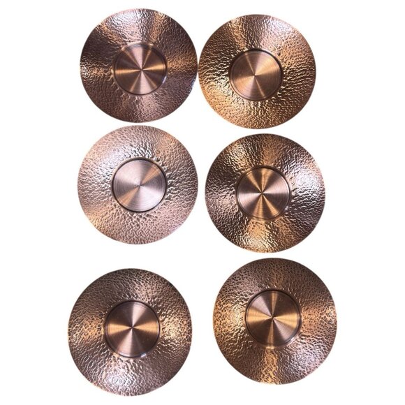 Copper Handarbeit Teacup and Saucer Set Of 6 - Picture 12 of 14